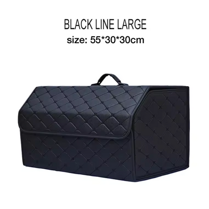 Leather Car Trunk Organizer Box