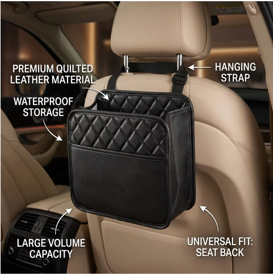 Leather Storage Bag For All Car Models
